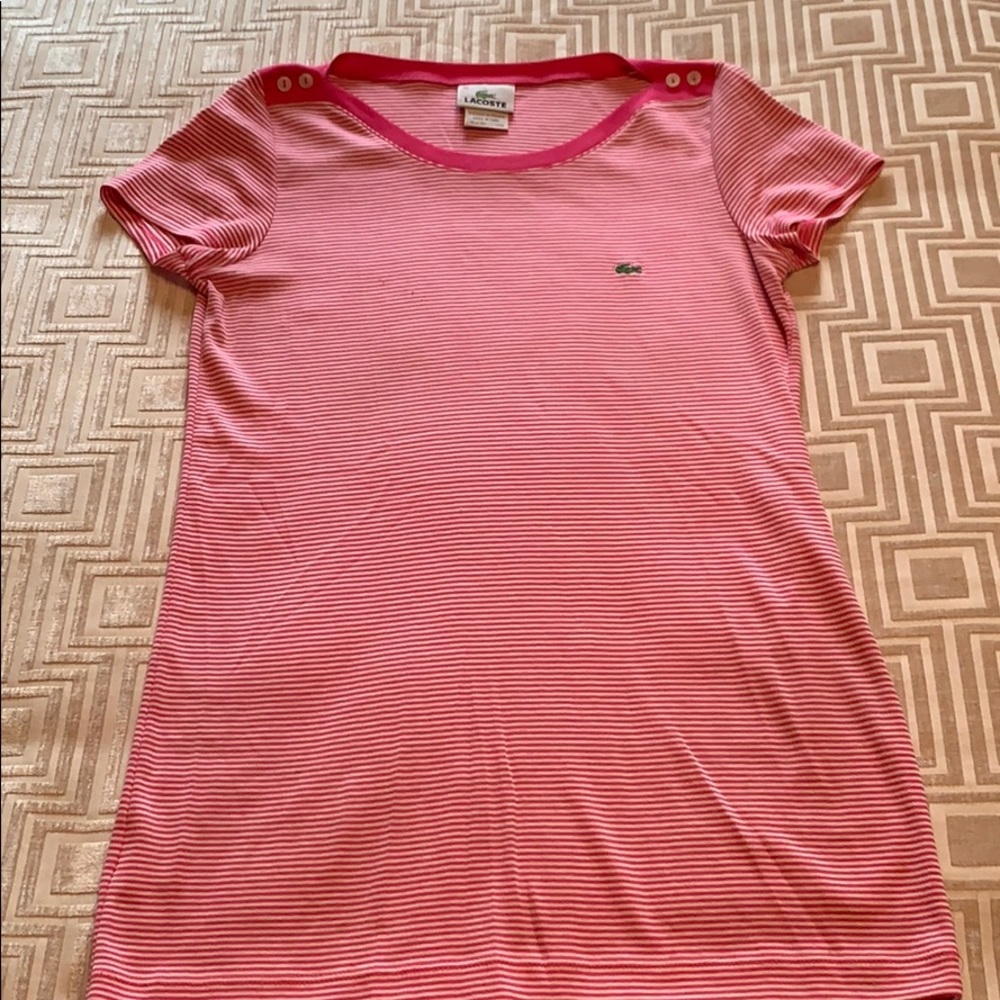 Pink Lacoste T-Shirt